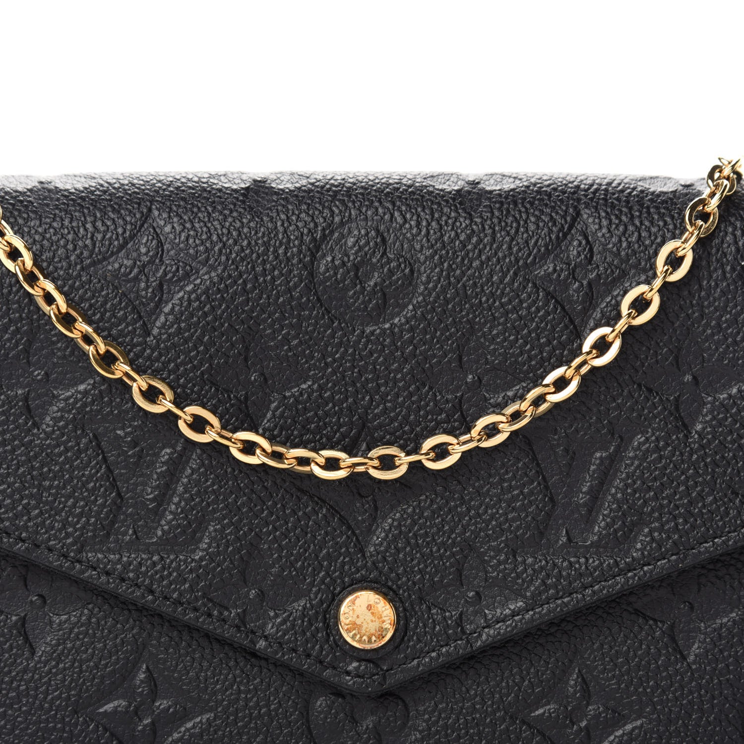 Louis Vuitton Empreinte Pochette Felicie Chain Wallet Black 11 of 12