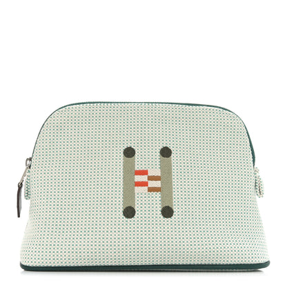 Hermes Cotton Canvas Crazy H Mini Bolide Case Nuage Menthe 1 of 8