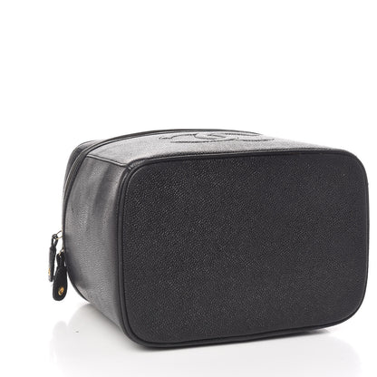 Chanel Caviar Cosmetic Vanity Bag Black 4 of 10