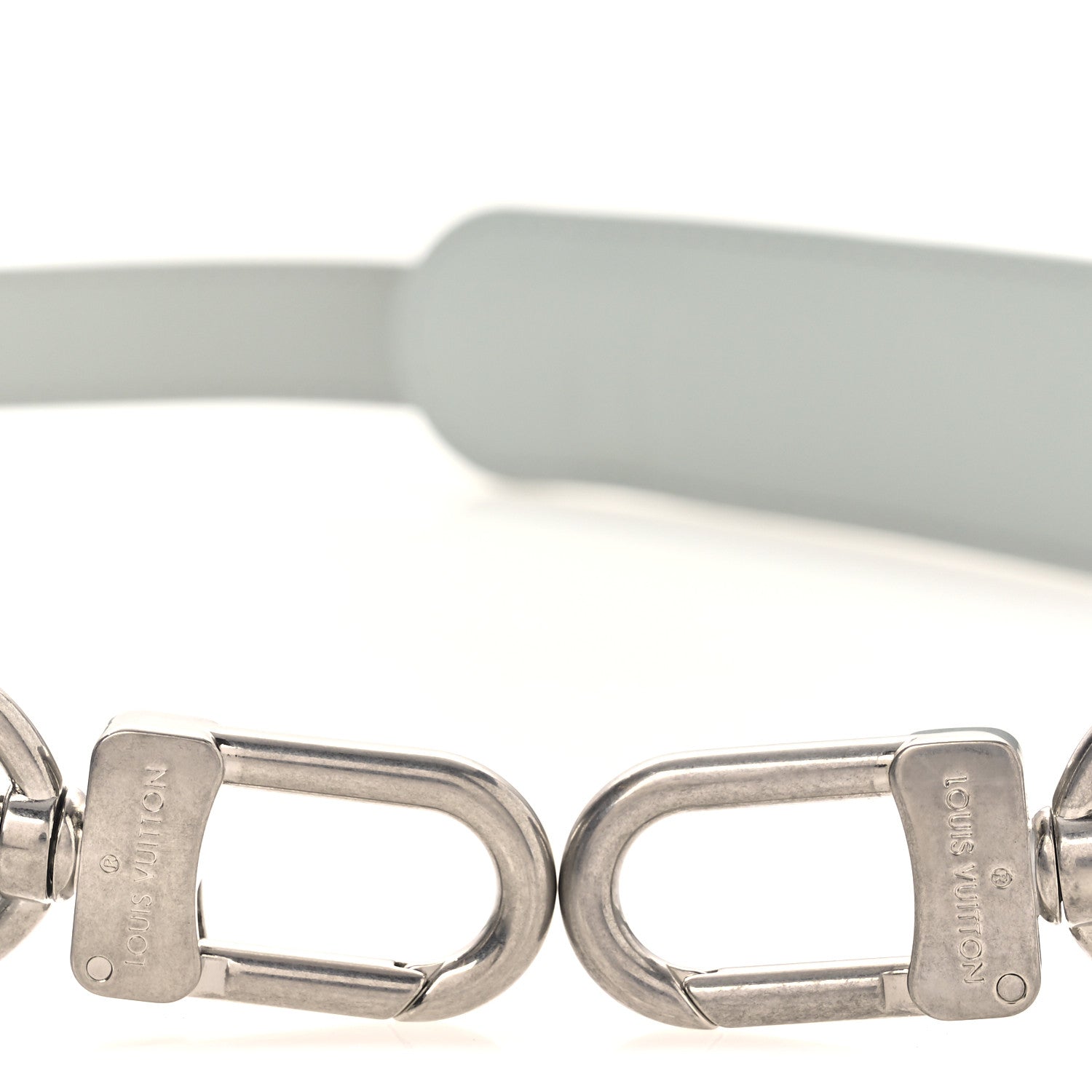 Louis Vuitton Calfskin Adjustable Keepall Bandouliere Shoulder Strap Grey 5 of 6