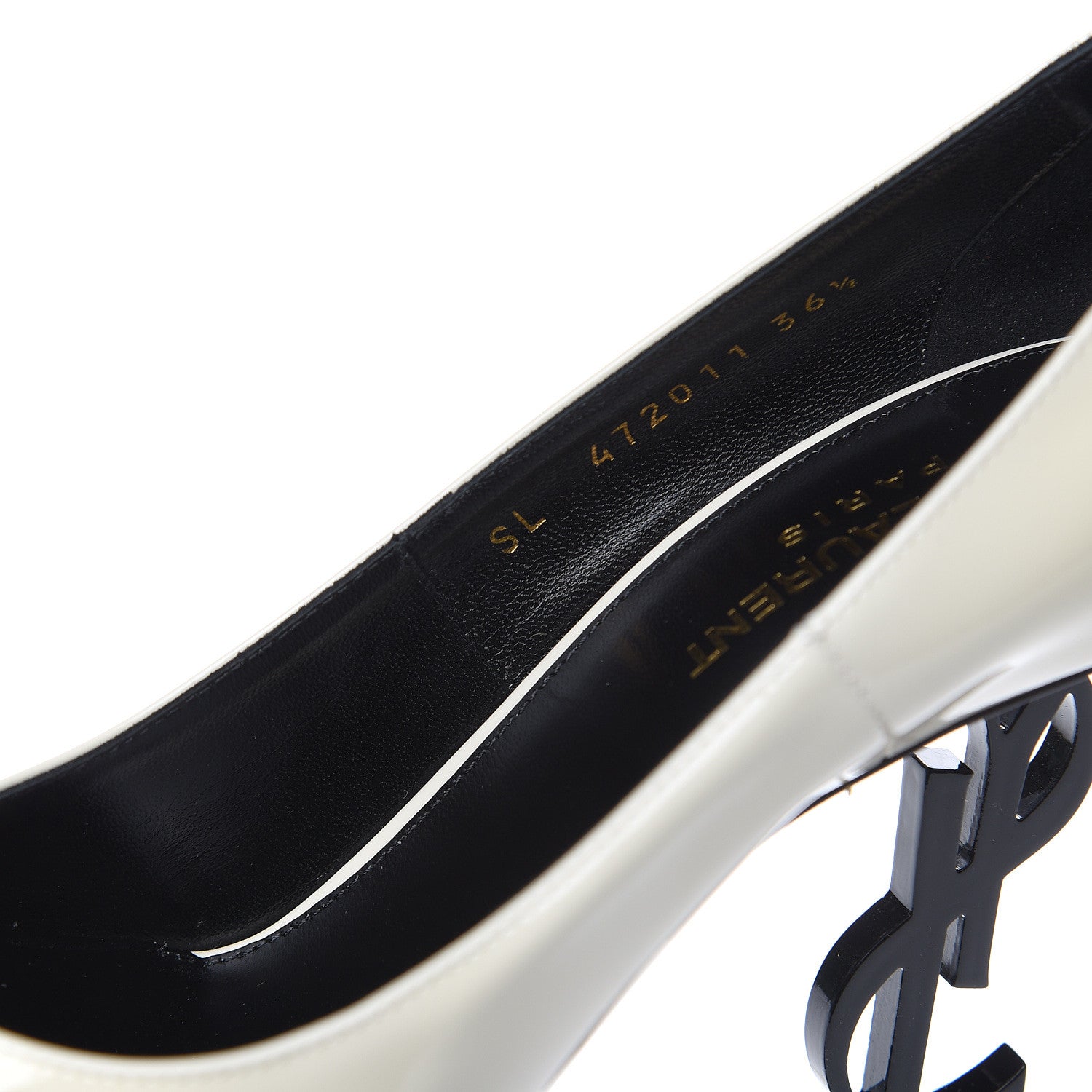 Saint Laurent Patent Opyum 110 Pumps 36.5 Neutro 8 of 10