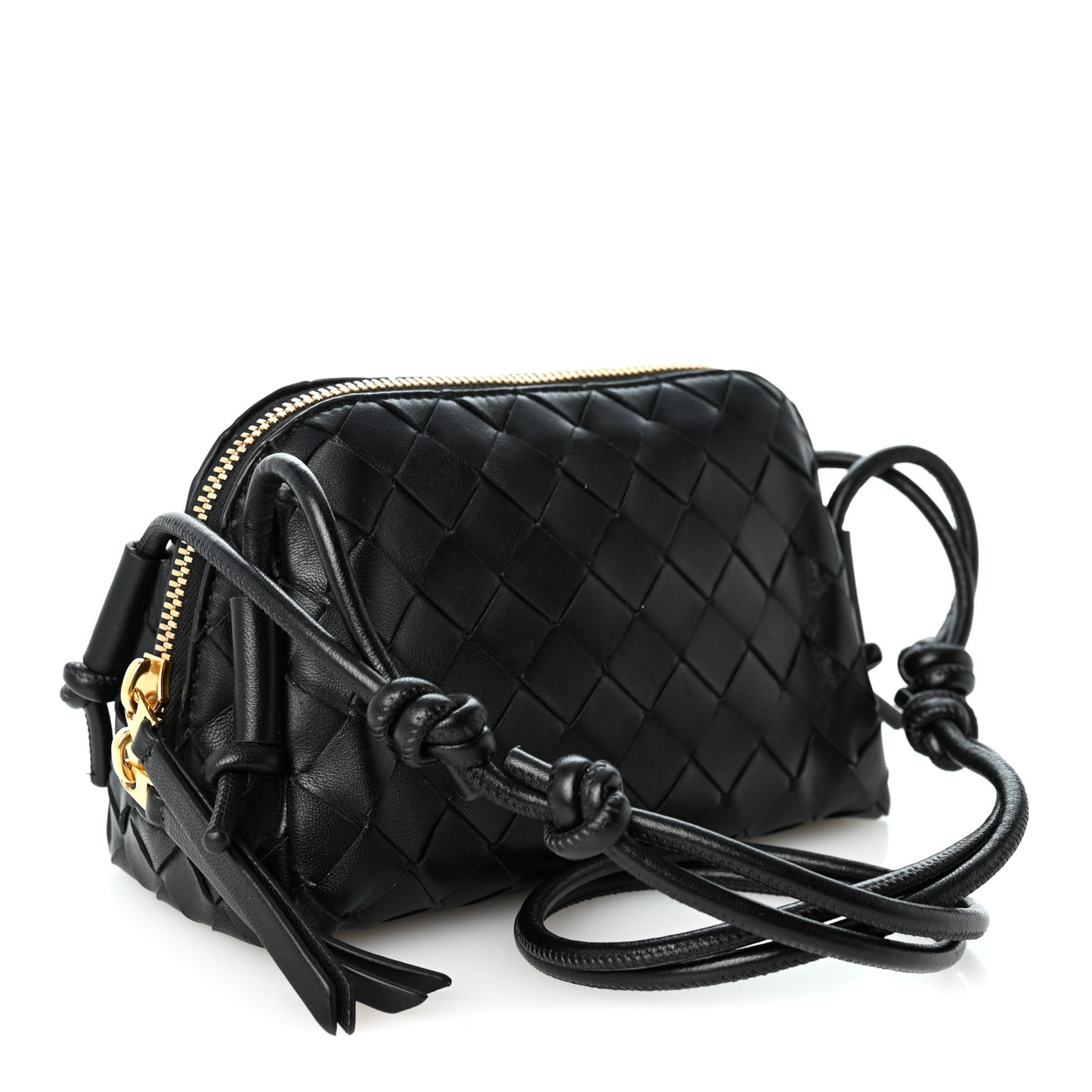 Nappa Intrecciato Concert Pouch Black