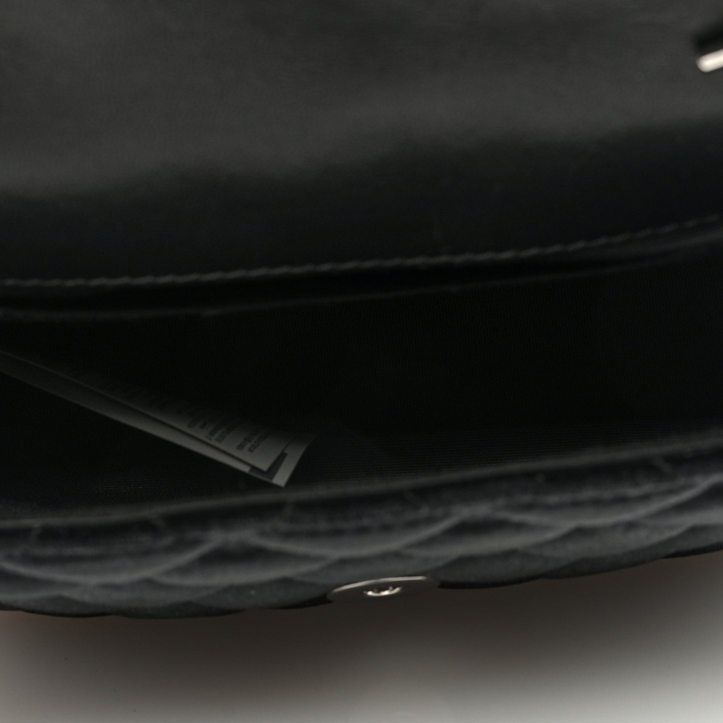 Velvet Quilted Icon Crossbody Bag Black