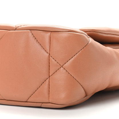 Chanel Lambskin Quilted Medium Chanel 19 Flap Brown 9 of 9