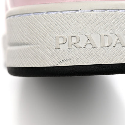 Prada Spazzolato Rois Re-Nylon Triangle Logo Womens Low Top Sneakers 37 White Alabastro 14 of 16