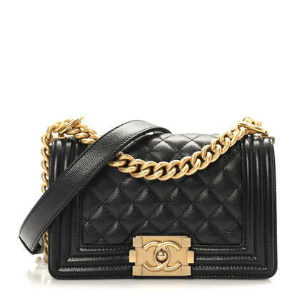 Chanel Caviar Quilted Small Boy Flap Black 1 of 9