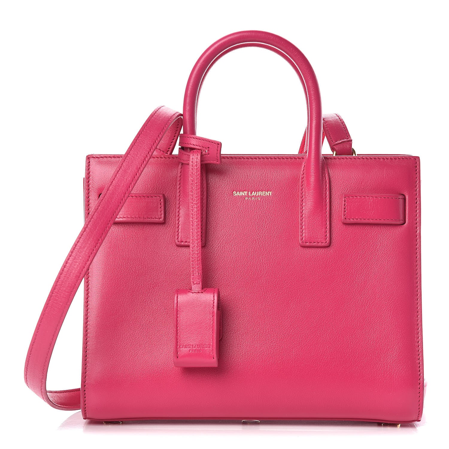 Saint Laurent Calfskin Nano Sac De Jour Bubblegum 1 of 10
