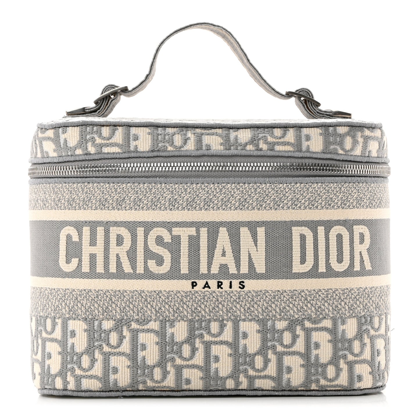 Oblique Diortravel Vanity Case Grey