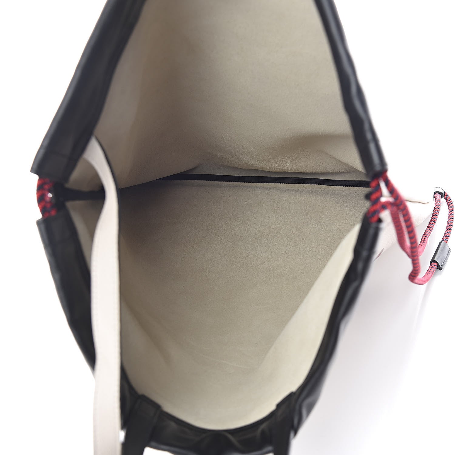 Gucci Calfskin Logo Drawstring Backpack Mystic White 6 of 11