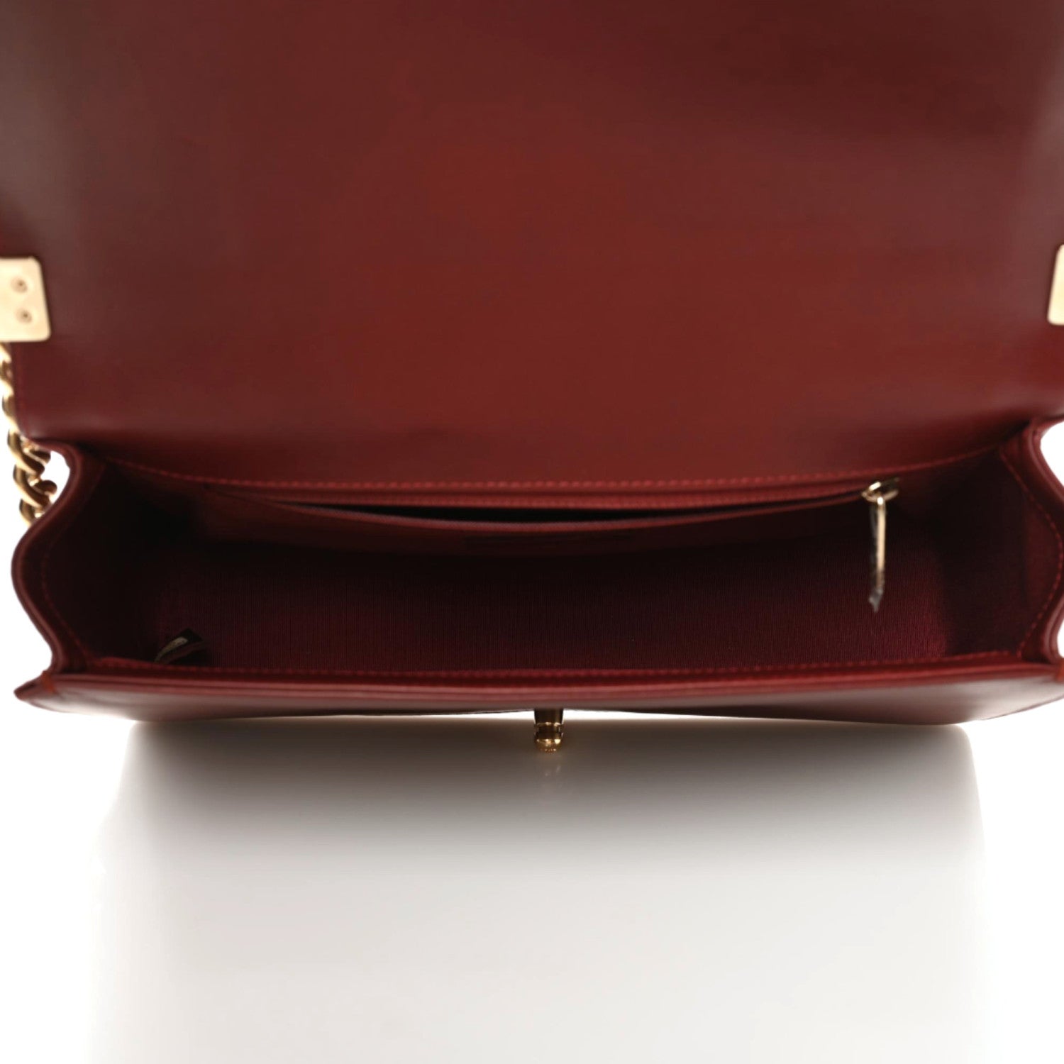 Chanel Lambskin Quilted New Medium Boy Flap Dark Red 8 of 11