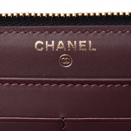 Chanel Caviar Quilted Large Gusset Zip Around Wallet Black 6 of 10