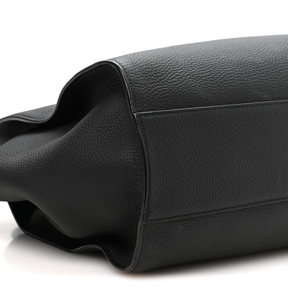 The Row Matte Grained Calfskin Marlo 17 Black 7 of 8