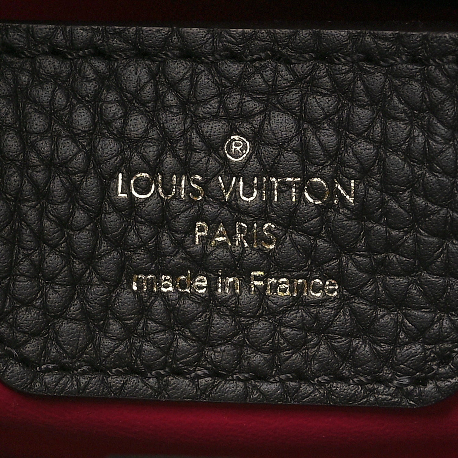 Louis Vuitton Taurillon Capucines PM Black 7 of 10