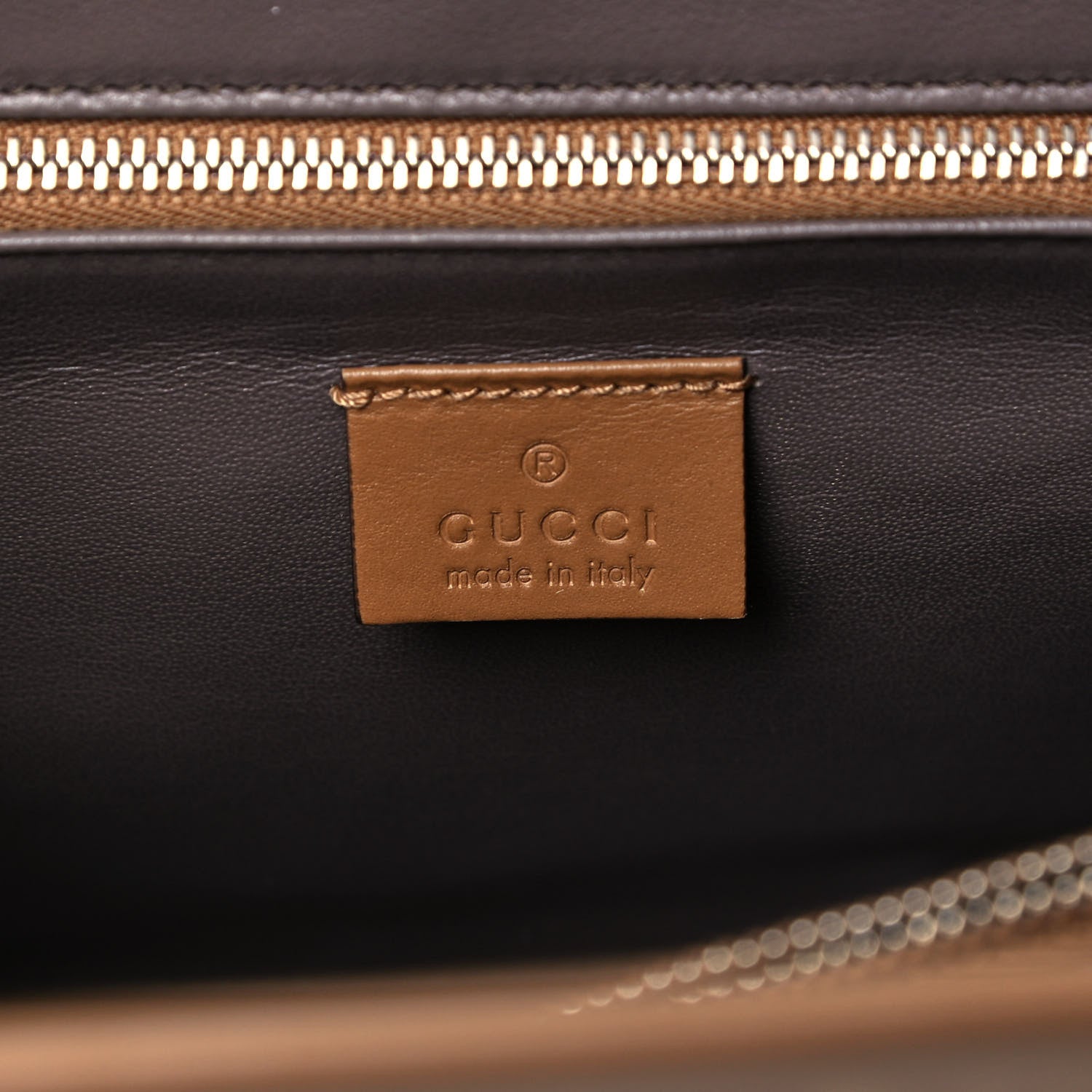 Gucci Smooth Calfskin Medium Zumi Top Handle Bag Friky Taupe 6 of 9