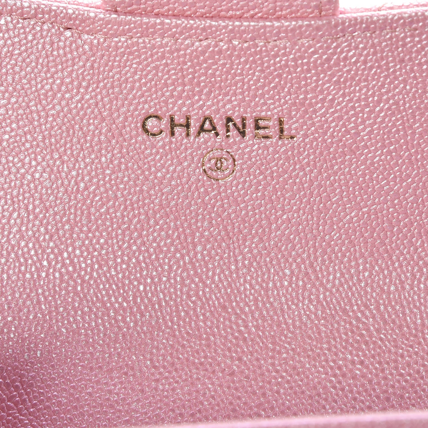 Chanel Iridescent Caviar Quilted Flap Card Holder Rose Pink 6 of 9