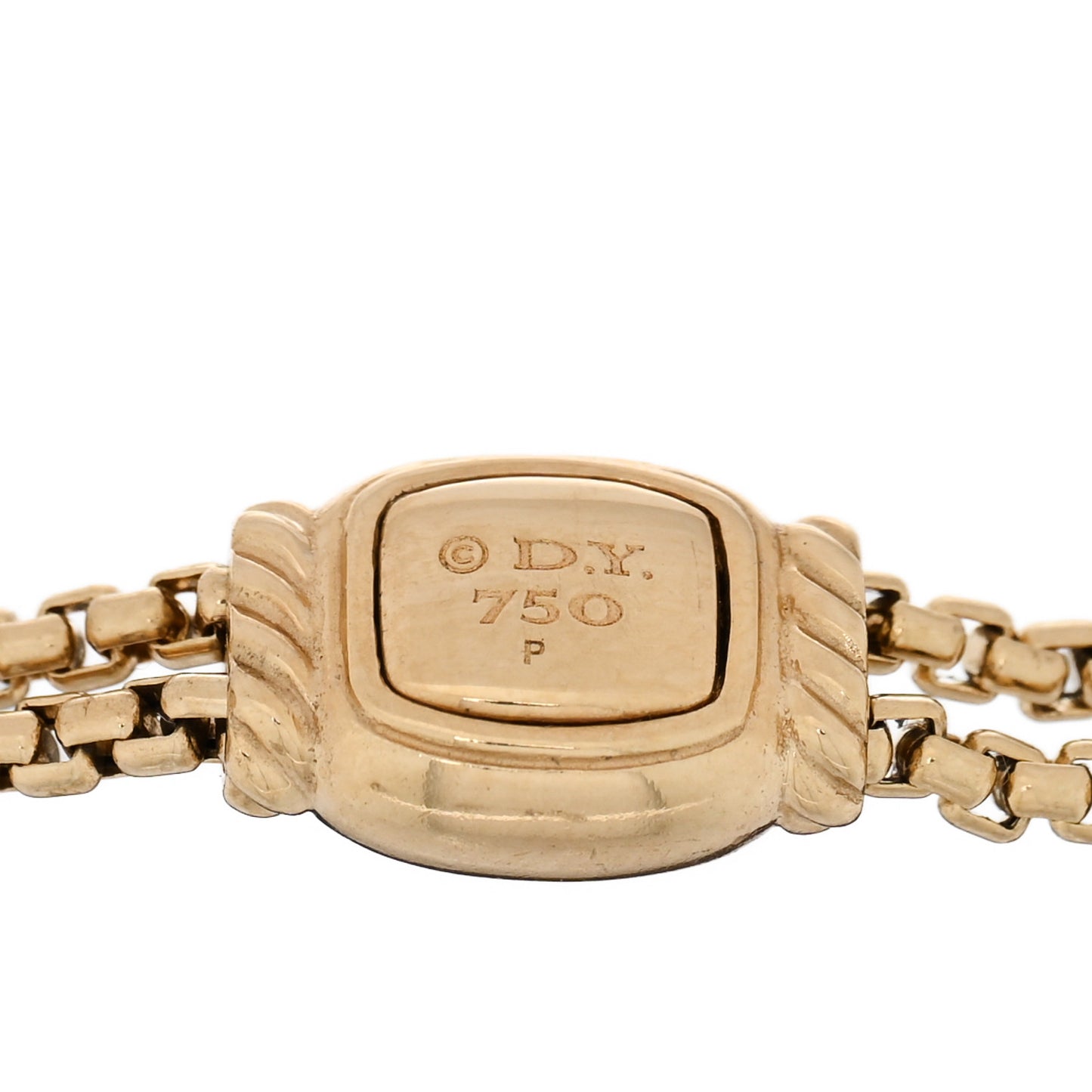 18K Yellow Gold Diamond Petite Pave Cross Chain Bracelet