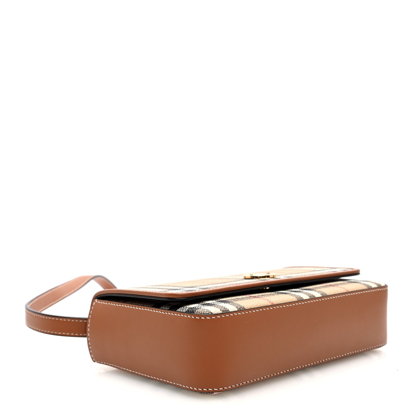 Calfskin Vintage Check Hampshire Bag Archive Beige
