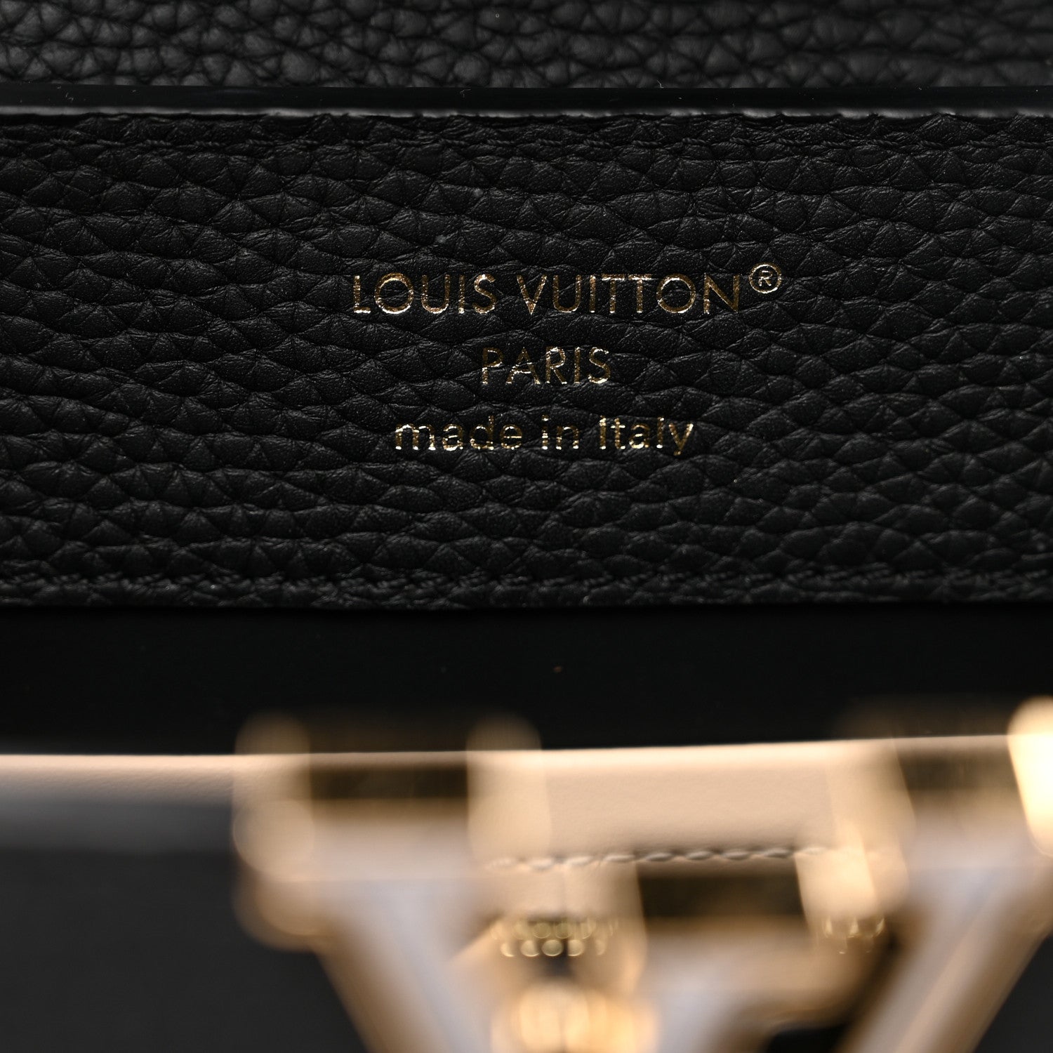Louis Vuitton Taurillon Confetti Capucines BB Black 6 of 9