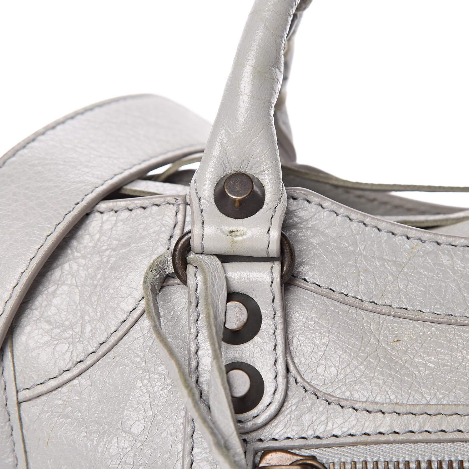 Balenciaga Agneau Classic Hardware Mini City Gris Glace 9 of 17