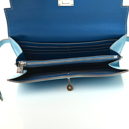 Hermes Epsom Kelly Longue Wallet Celeste 5 of 9