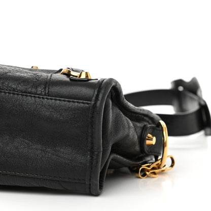 Balenciaga Agneau Classic Gold Hardware Mini City Black 9 of 11