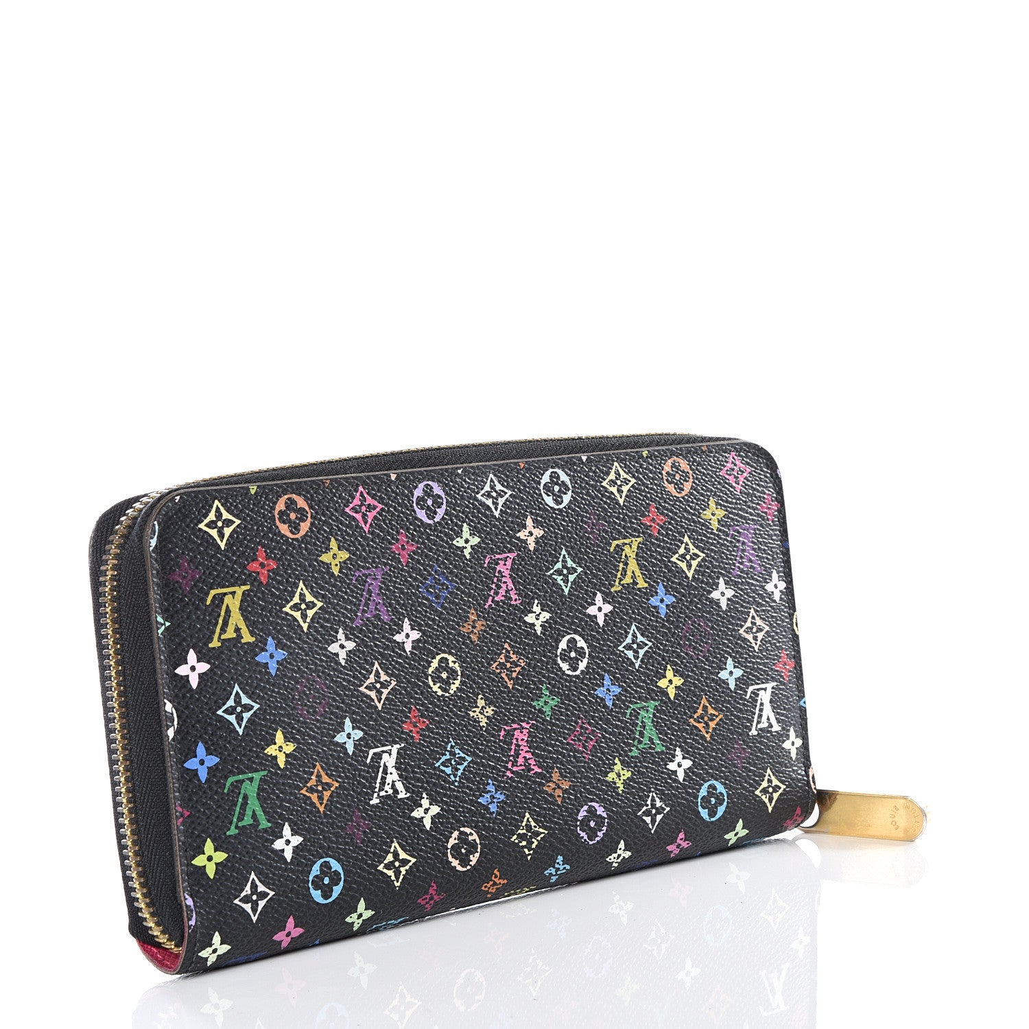 Louis Vuitton Monogram Multicolor Zippy Wallet Black Grenade 2 of 7