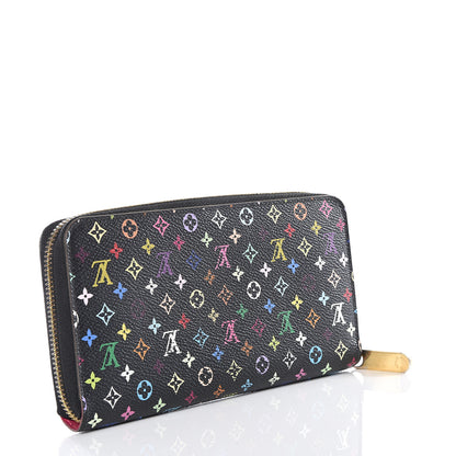 Louis Vuitton Monogram Multicolor Zippy Wallet Black Grenade 2 of 7