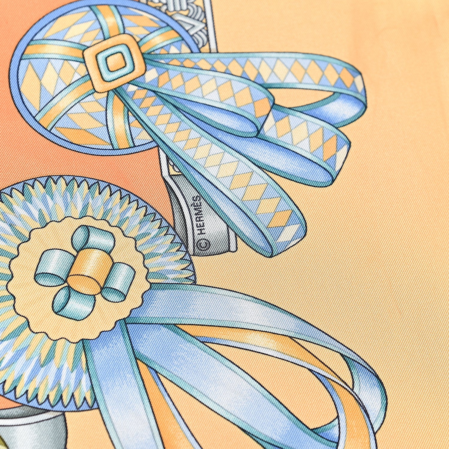 Hermes Silk Les Rubans Du Cheval Scarf 90 4 of 5