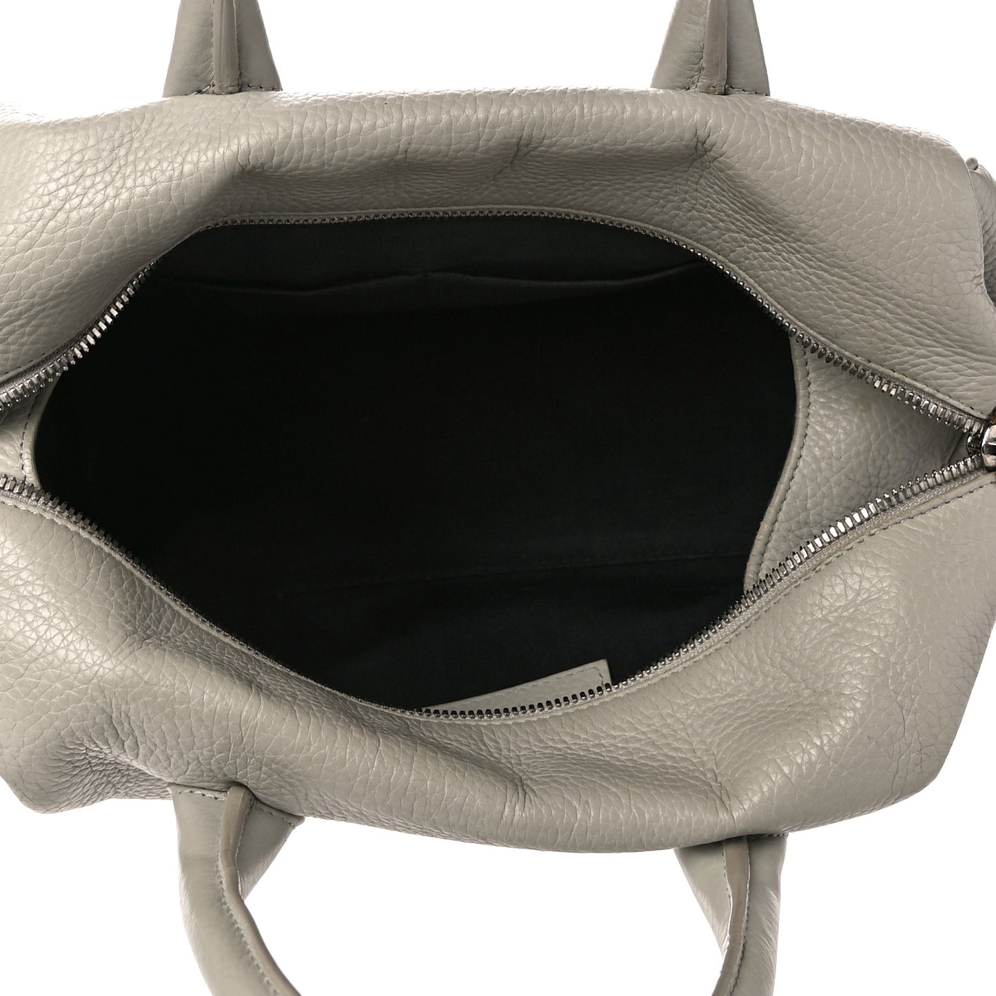 Veau Gros Grain Small Infanta Boston Gris Vison