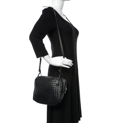 Bottega Veneta Nappa Intrecciato Pillow Crossbody Messenger Black 2 of 12