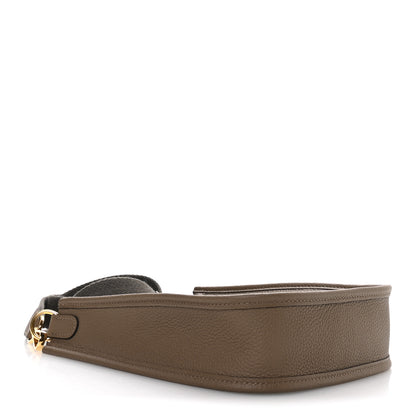 Hermes Taurillon Clemence Amazone Evelyne TPM Beige De Weimar Gris Etain 4 of 11