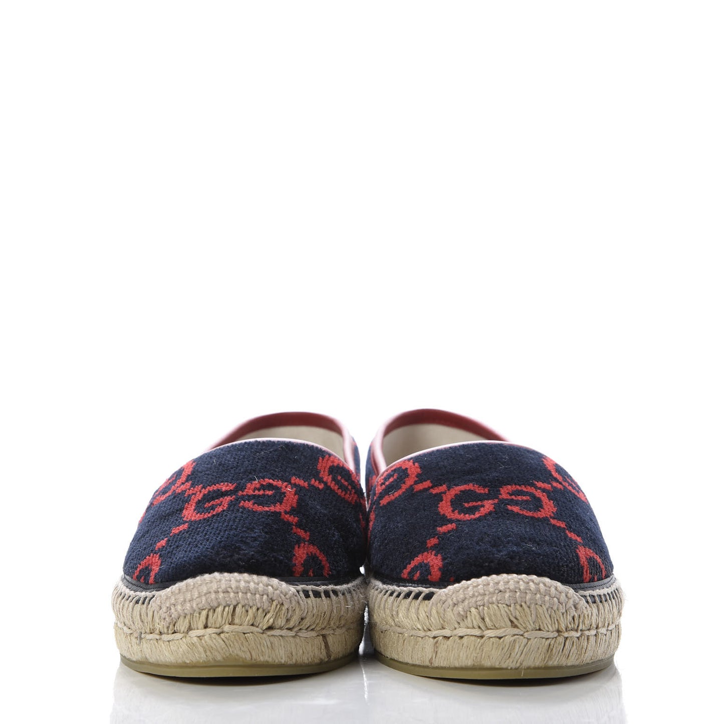 Terry Cloth GG Monogram Espadrilles 38 Blue Red