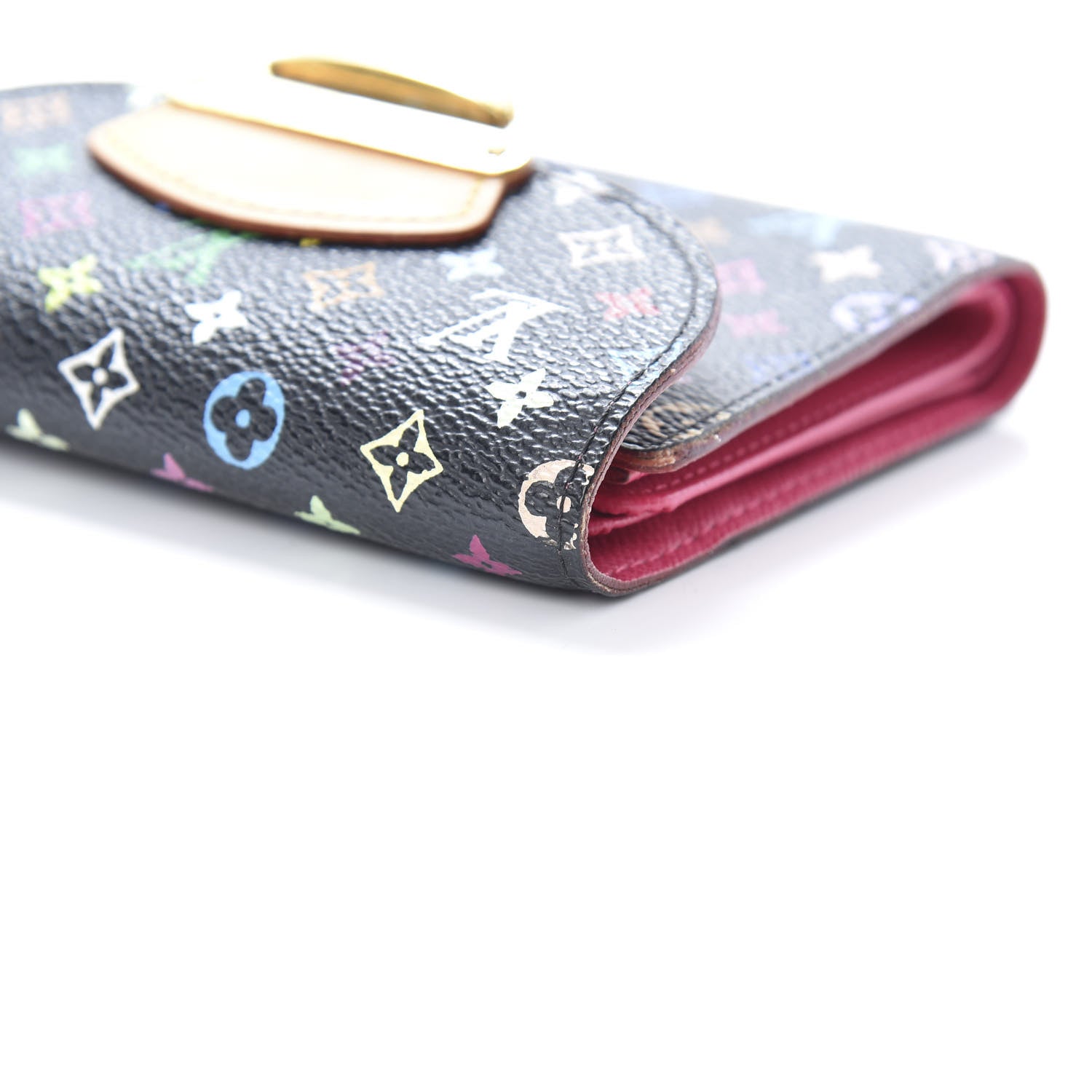 Louis Vuitton Monogram Multicolor Joey Wallet Black Grenade 12 of 13