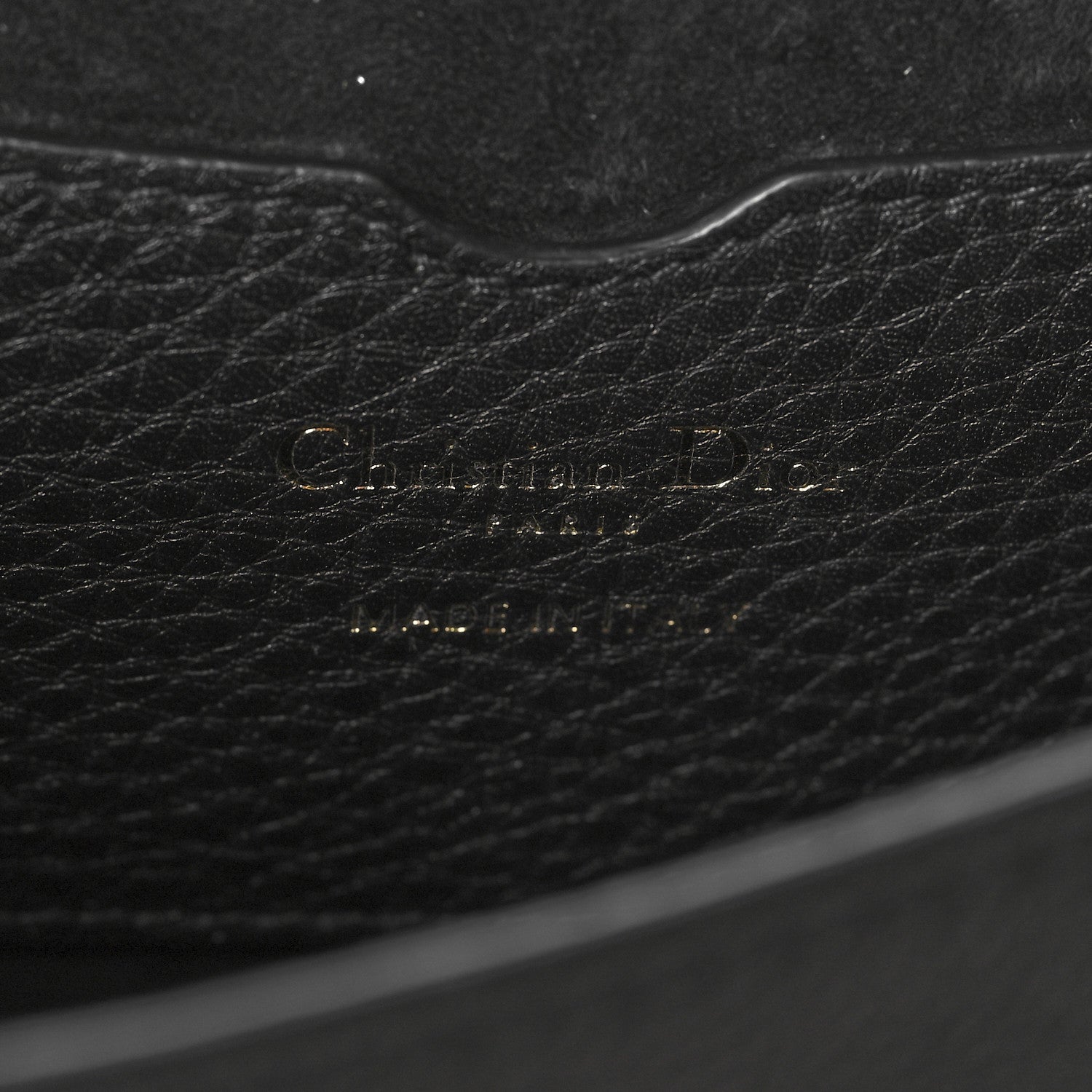 Christian Dior Grained Calfskin Medium Bobby Flap Black 6 of 10