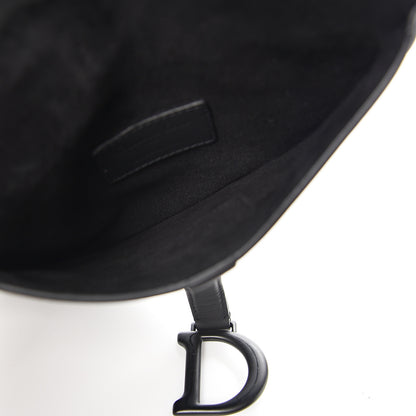 Christian Dior Ultra Matte Calfskin Saddle Belt Bag Black 4 of 9