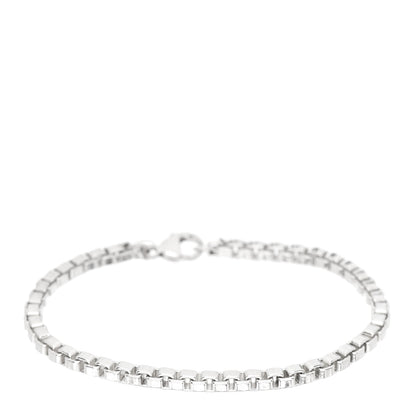 Tiffany Sterling Silver 4mm Venetian Link Bracelet 1 of 4