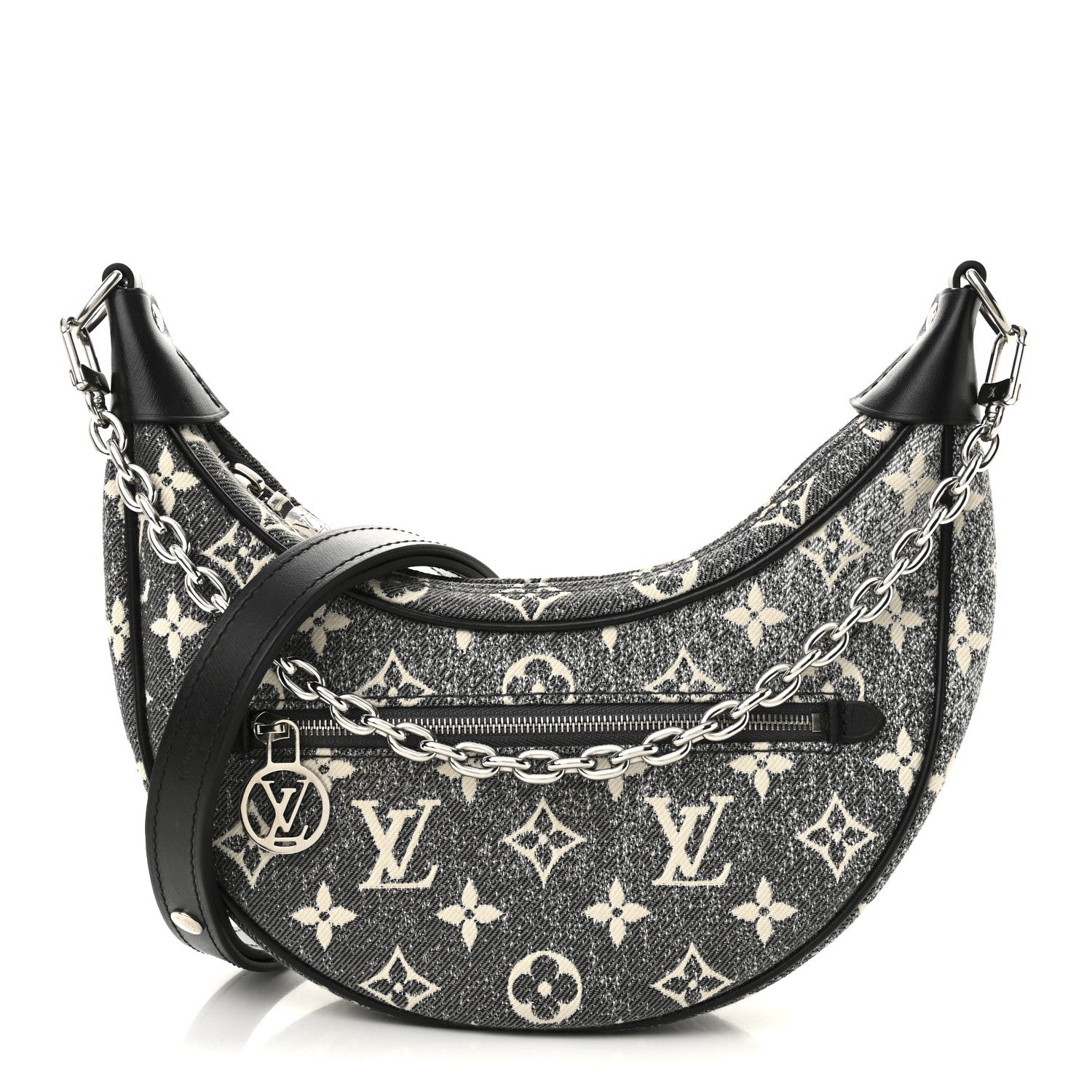 Louis Vuitton Monogram Jacquard Denim Loop Black 1 of 10