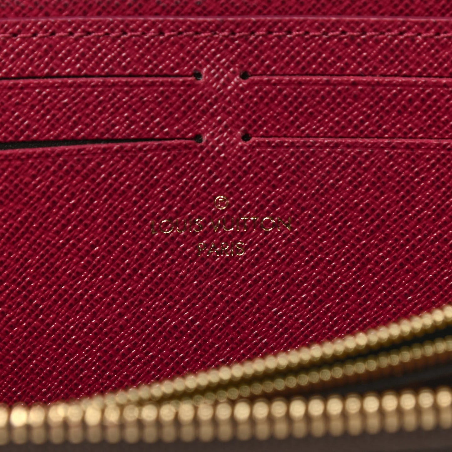 Monogram Clemence Wallet Fuchsia