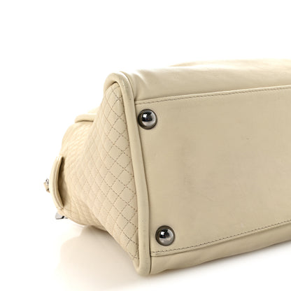 Chanel Calfskin Small CC Bowler White 9 of 10