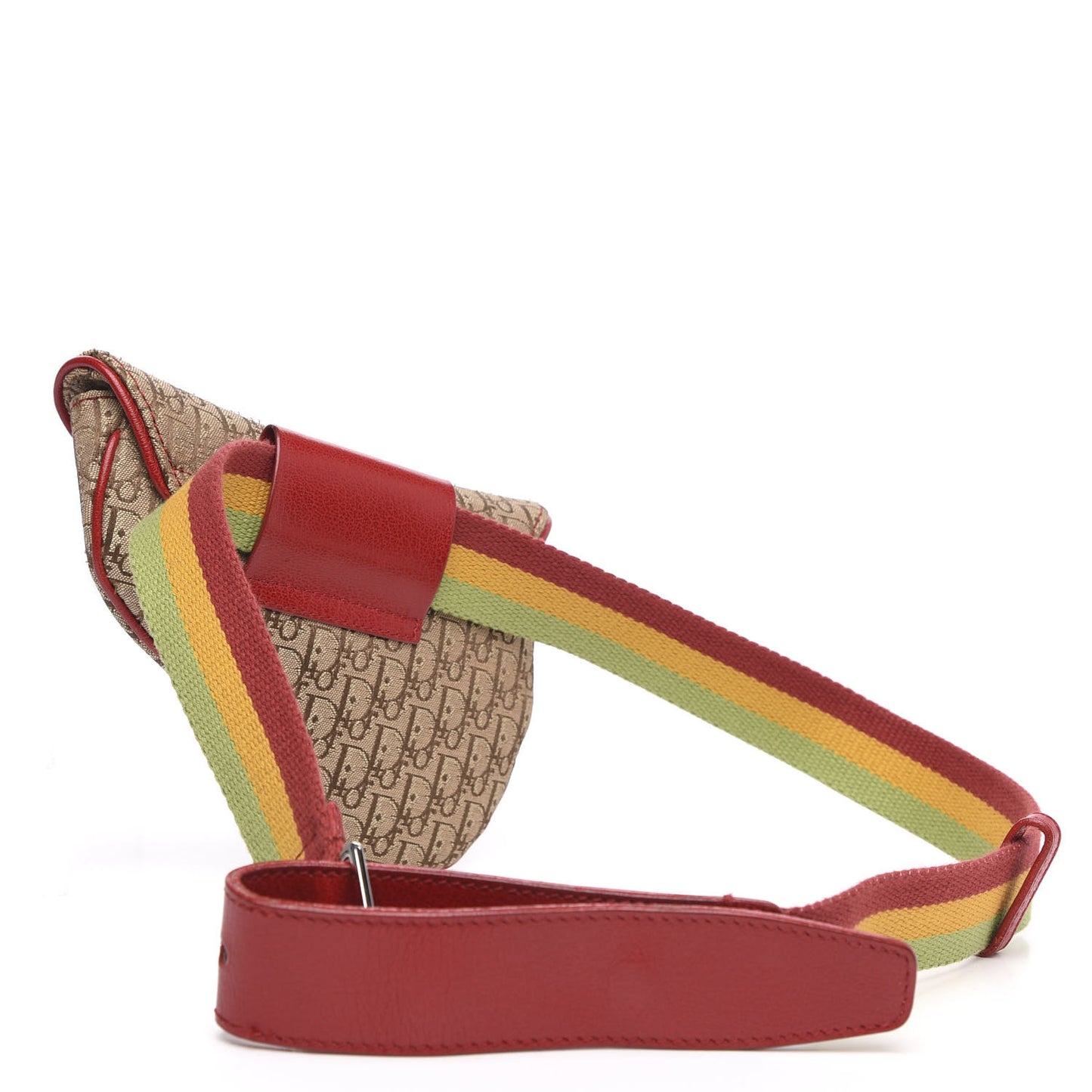 Monogram Rasta Saddle Belt Bag Beige