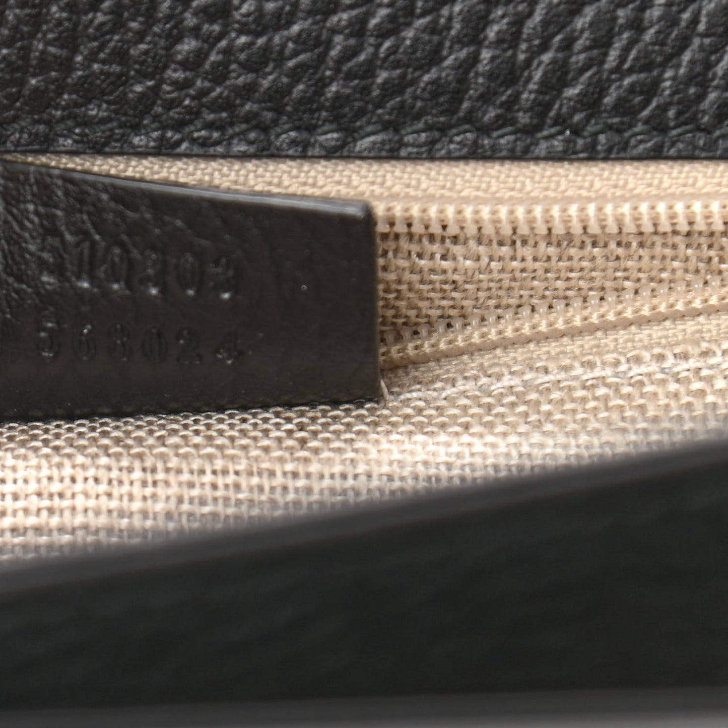 Dollar Calfskin Interlocking G Shoulder Bag Black