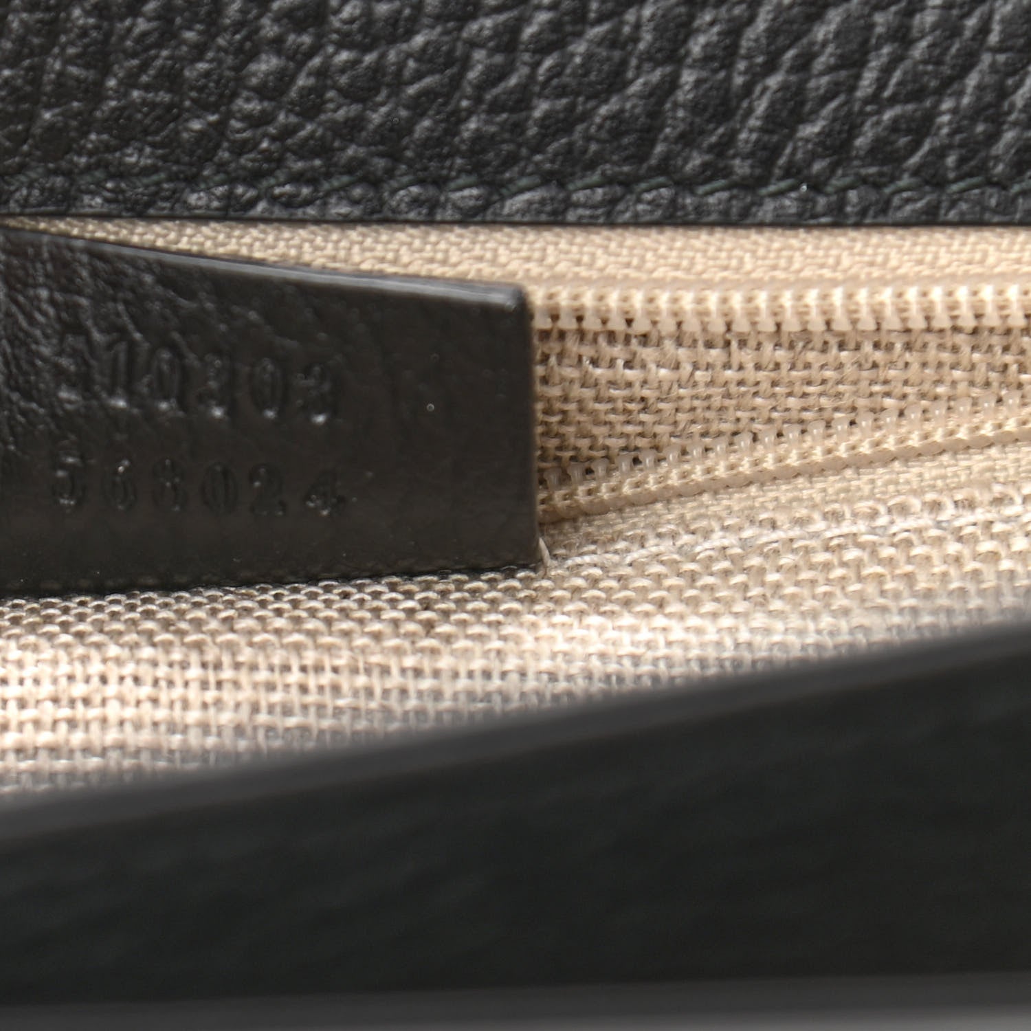 Gucci Dollar Calfskin Interlocking G Shoulder Bag Black 8 of 10