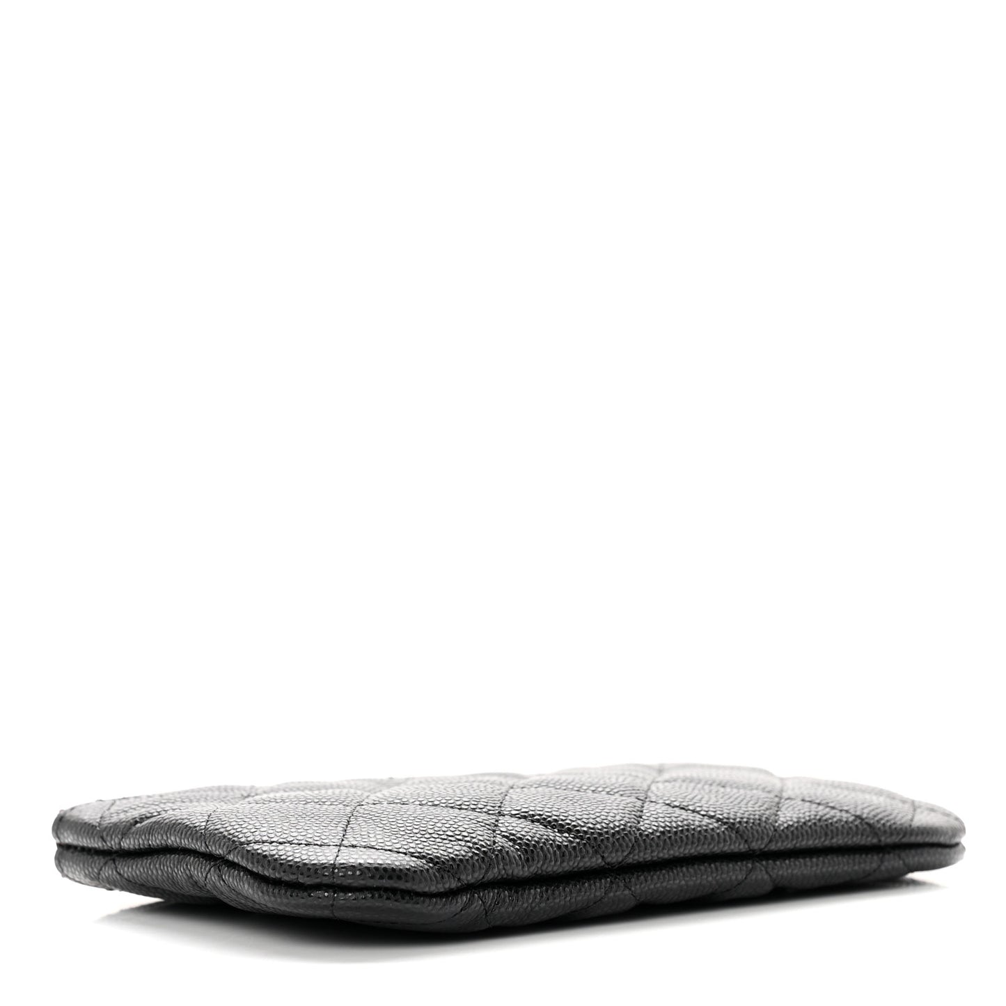 Caviar Quilted Small Cosmetic Case Black