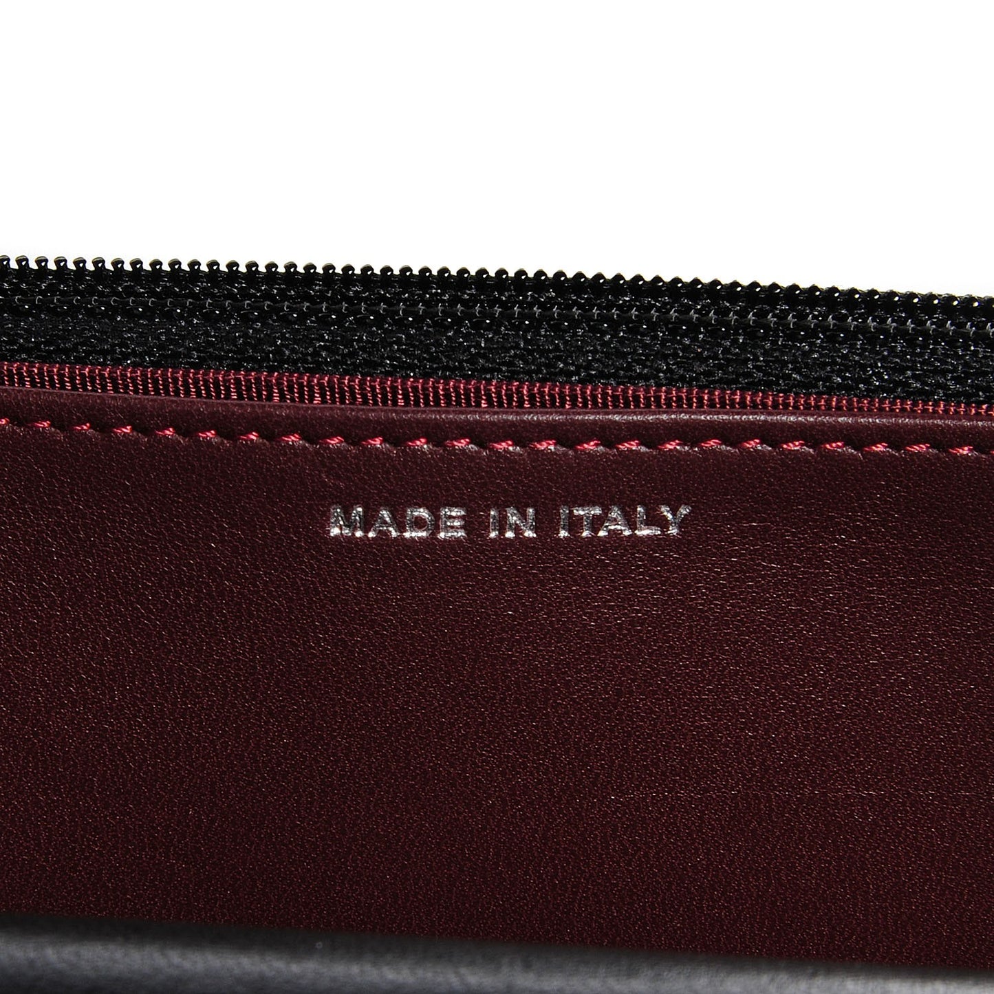 Lambskin Wallet On Chain WOC Black