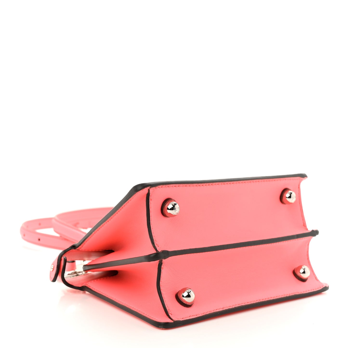 Shiny Nappa Petite Peekaboo I SEE U Satchel Pink Dalia