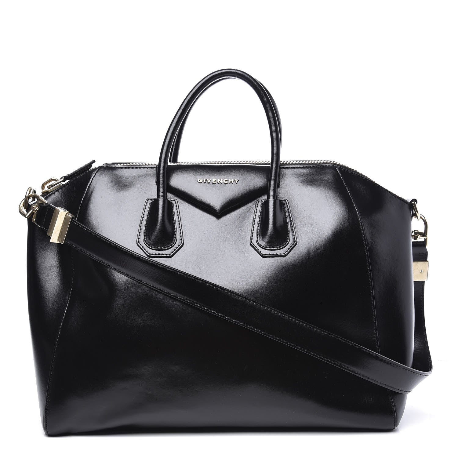 Givenchy Shiny Lord Calfskin Large Antigona Black 1 of 9