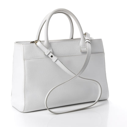 Chanel Grained Calfskin Small Neo Executive Shopper Tote White 3 of 10