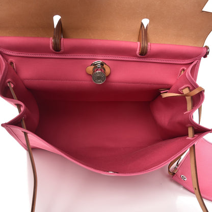 Hermes Toile Vache Hunter Herbag Zip 39 MM Rose Lipstick 6 of 13