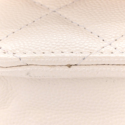 Chanel Caviar Quilted Wallet On Chain WOC White 13 of 13