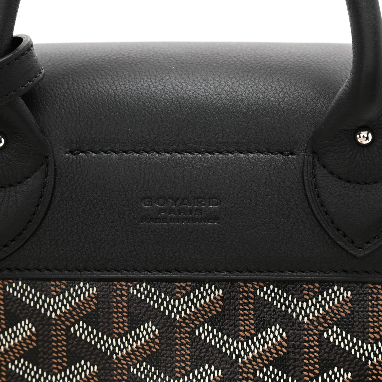 Goyardine Calfskin Mini Alpin Backpack Black